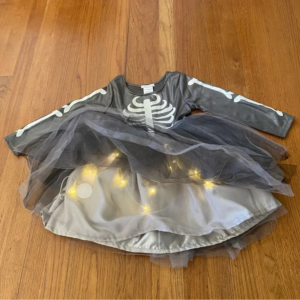 Pottery Barn Kids Light Up Tulle Skeleton Costume - Picture 7 of 11